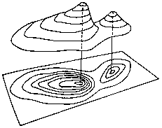 quidistanzen Berg - Karte